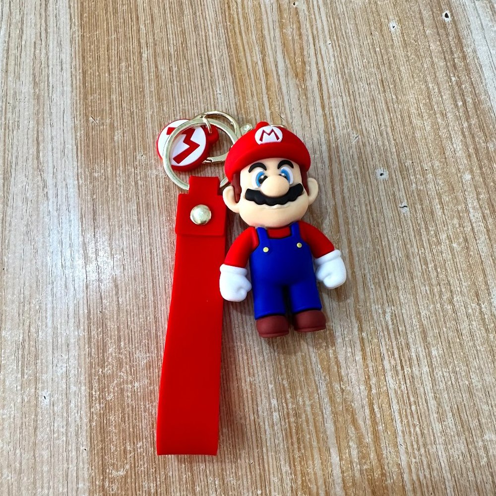 Cartoon Mario Car Doll Baby hanging ornament Keychain